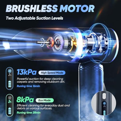Car Vacuum Cleaner: SakerPlus 3-in-1 Cordless Handheld – Close-up Detail