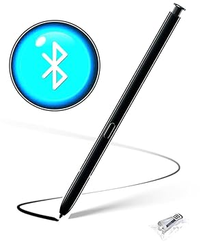 Galaxy Note 20 / Note 20 Ultra S-Pen (Withbluetooth) Replacement, Soft Tips, 4096 Levels of Pressure Sensitivity, Touch Pen Stylus Pen (Black)
