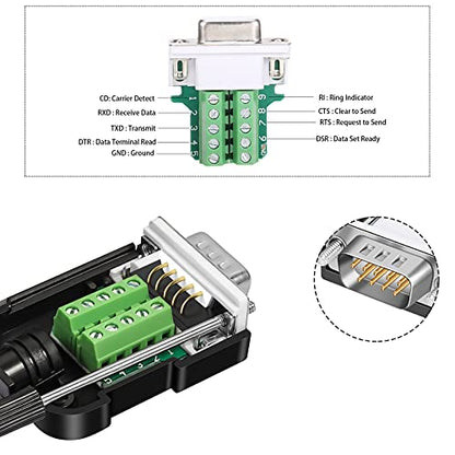 DB9 Connector: Dbilida DB9 Solderless 3-Male 3-Female – In Use