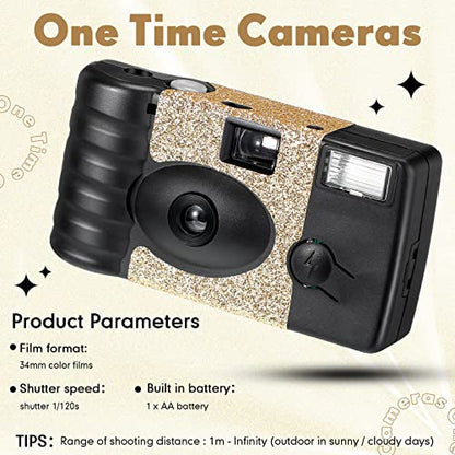 Camera Film: 4 Pcs Disposable Camera Single Use Film Camera – Close-up Detail
