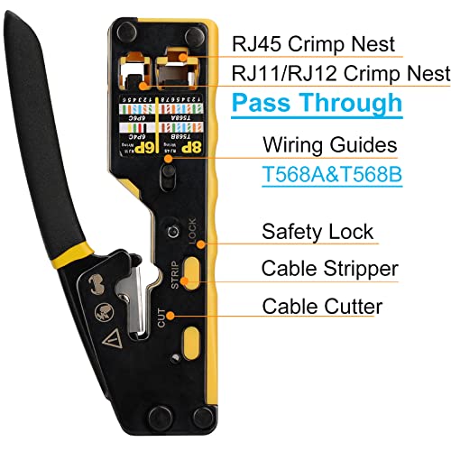 Tool Solsop: Solsop Pass Through RJ45 Crimp Tool Kit – Side View