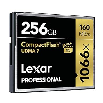 Lexar Professional 1066x 256GB VPG-65 CompactFlash card (Up to 160MB/s Read) w/Free Image Rescue 5 Software LCF256CRBNA1066