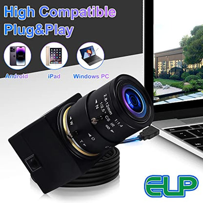 1080p Webcam: High-End USB Camera with 2.8-12mm Varifocal – Packaging