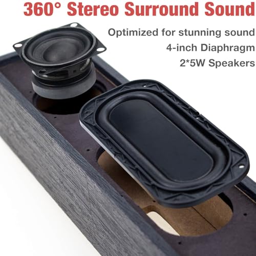 Computer Speakers: MICA Wooden Mini Soundbar – Close-up Detail