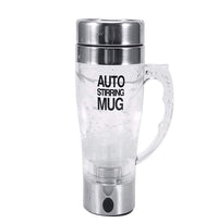 Mengshen Self Stirring Mug - Multipurpose Mixer Auto Stir Coffee Tea Cup Portable Electric Stainless Steel Transparent, A034