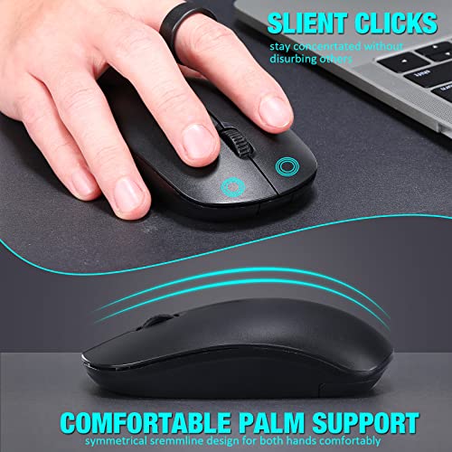 Mouse Laptop: Kingdder 10 Pack 2.4G Computer Mouse 1000 DPI – Close-up Detail