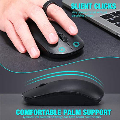 Mouse Laptop: Kingdder 10 Pack 2.4G Computer Mouse 1000 DPI – Close-up Detail