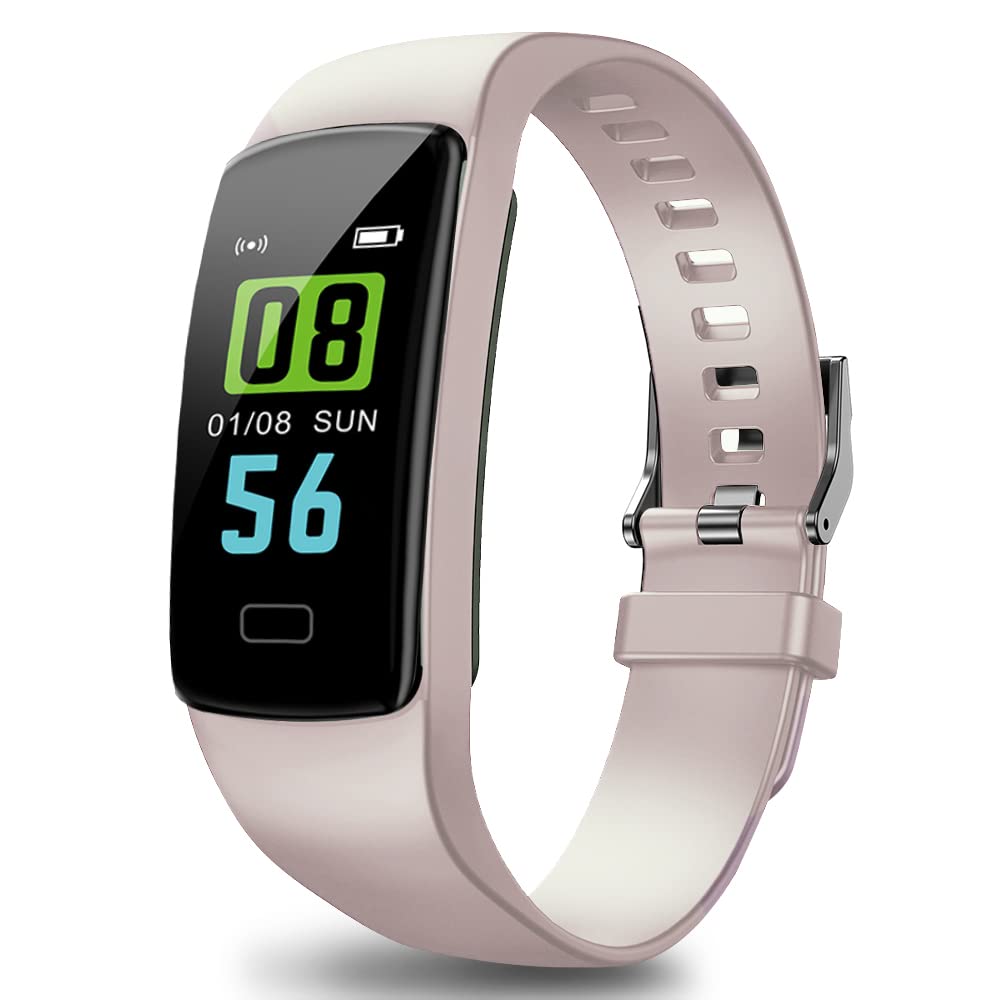 PUBU Fitness Tracker, IP67 Waterproof Fit Watch with Heart Rate Monitor,Sleep Monitor, Pedometer Watch for Women Men Kids