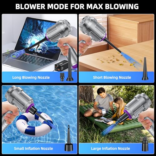 Kimdog Handheld Car Vacuum: Portable Cordless 18000PA – In Use