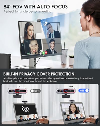 Webcam Infrared: 2K HD Windows Hello Facial Recognition – In Use