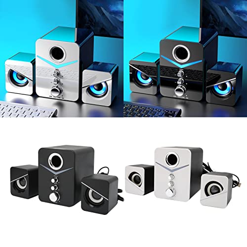 Computer Speaker: ASHATA Bluetooth 2.1 Channel Compact – In Use