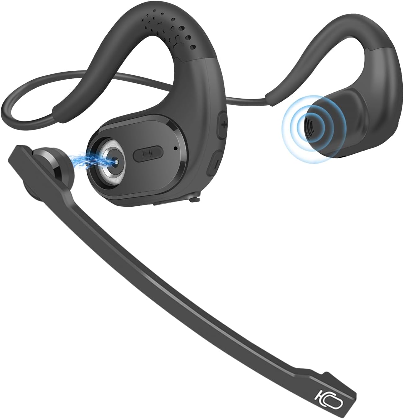BANIGIPA Bluetooth Headset with Removable Microphone – Front View