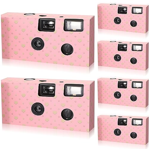 6 Pack Disposable Camera Bulk for Wedding – Front View