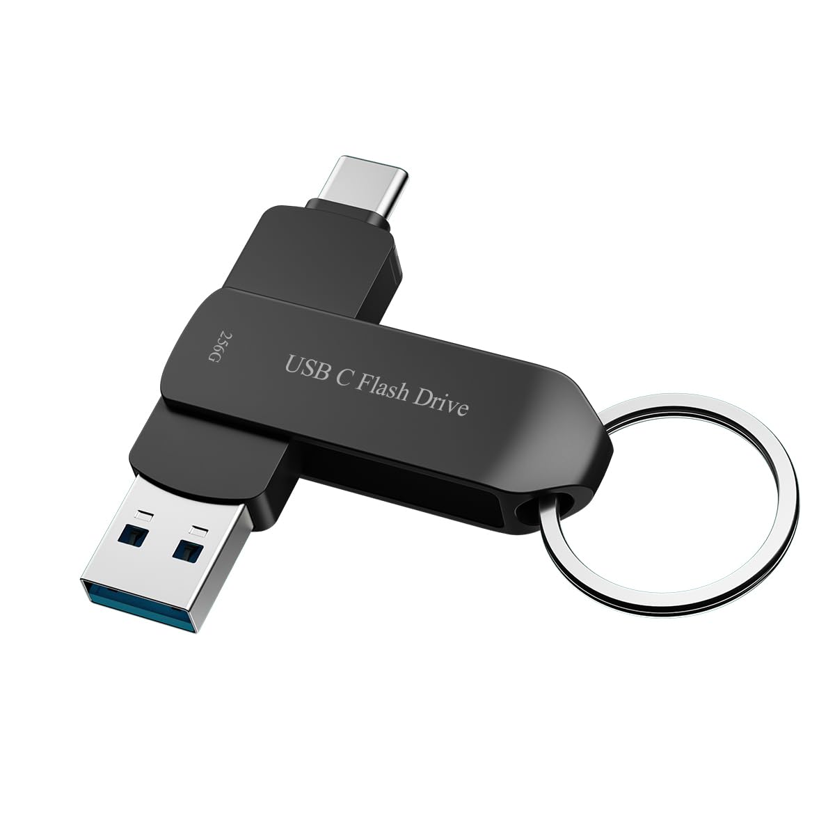 USB Flash Drive 256GB Photo Stick Memory Stick for Android Phone USB C Thumb Drive External Storage BEIMI for Android Phone USB C Pad Air Devices Mac-Book Pro and Computers Black 256G