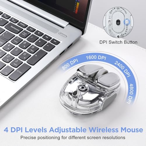 Wireless Mouse: MIKIBY Q9 Dual Mode 2.4G BT – Close-up Detail