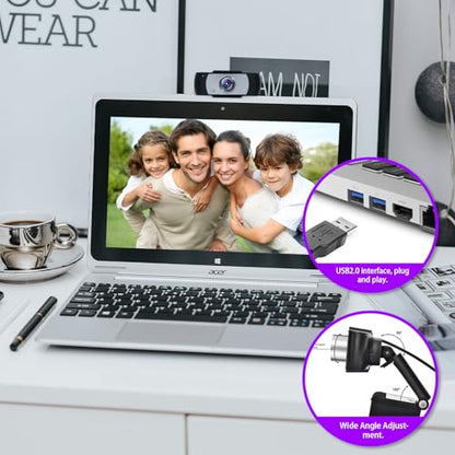 Microphone Bocodow: Bocodow 1080p HD Webcam with Manual – Packaging