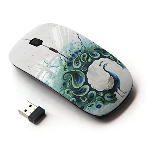 Kawaiimouse Optical: KawaiiMouse 2.4G Wireless Mouse Teal – Front View