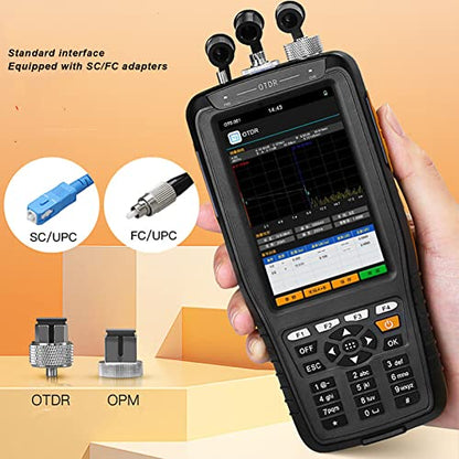 OTDR Fiber Optical Tester Portable Optic Power Meter – In Use