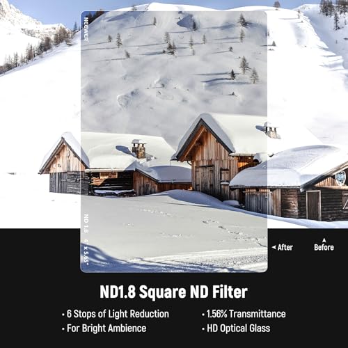 NEEWER Filter: NEEWER 2 Pack ND0.9/1.8 Square ND Filter – In Use