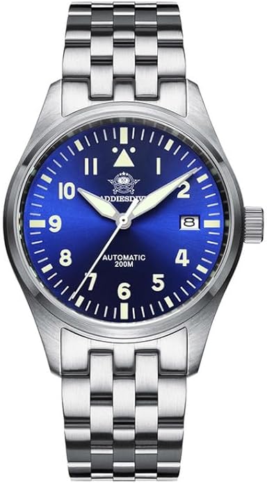 Addiesdive Mens Watch: Addiesdive MY-H2 Automatic Watch – Back View