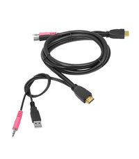 SIIG CE-KV0211-S1 USB HDMI KVM Cable with Audio and Mic