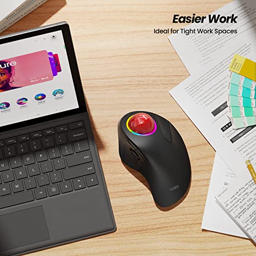 Mouse Nulea: Nulea M505B Wireless Trackball Mouse – Close-up Detail