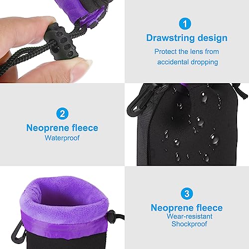 PATIKIL Camera Lens Bag: 2.8" IDx3.9 H Drawstring Lens – In Use