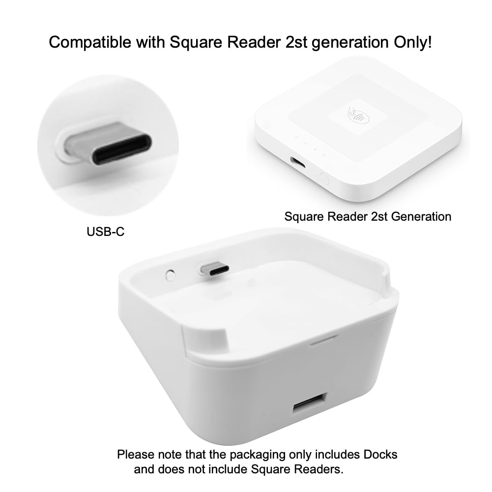 Dock Compatible with Square Reader 2st Generation. Pink