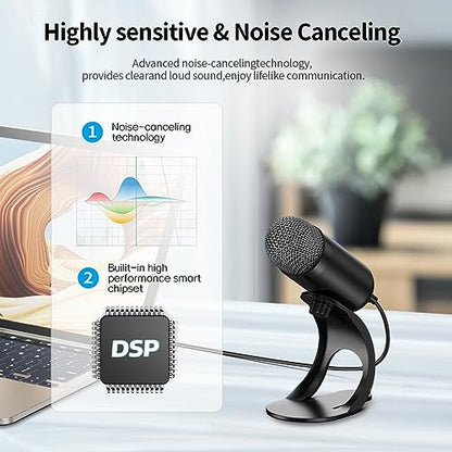 Liangstar USB Computer Microphone – Close-up Detail