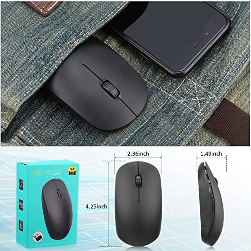 Mouse Laptop: Kingdder 10 Pack 2.4G Computer Mouse 1000 DPI – Side View
