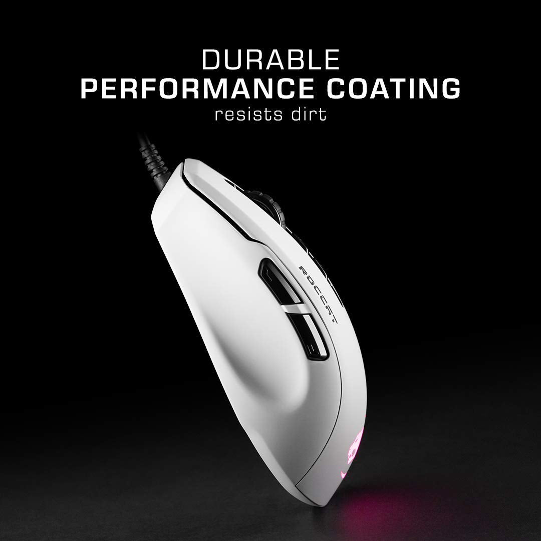 Roccat Kone Pure Ultra - Light Ergonomic Gaming Mouse - White (PC)