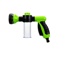 Car Wash Foam Gun,High-Pressure Water Garden Hose Nozzle,Soap Foam Spray with 8-in-1 Adjustable Spray Mode,Foam Cleaning Sprayer for Vehicles,Flowers and Pet Showers (Green)