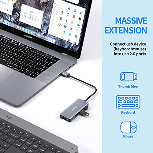 Adapter Hub: ZIYUETEK 5-in-1 USB 3.0 Hub with HDMI 1080p – Packaging