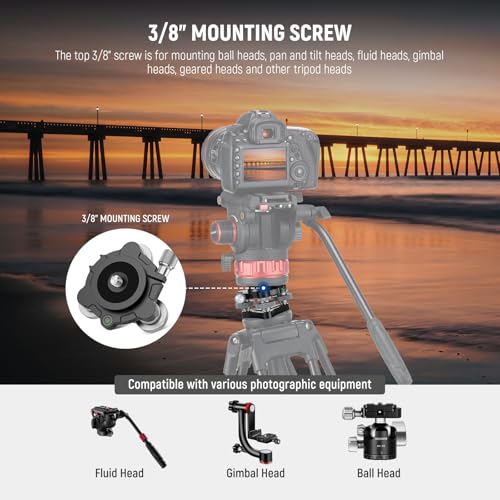 NEEWER Tripod Head Leveling Base Camera Leveler with Bowl – In Use