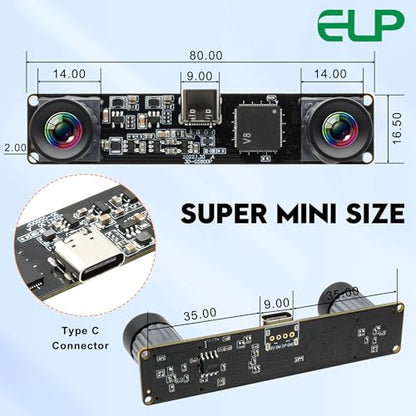 Lens Lights: IEights 210fps Dual Lens Mono Global Shutter – Side View