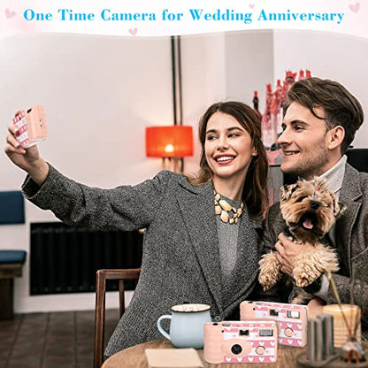 3 Pack Disposable Camera for Wedding Simple Use Color Film – Back View