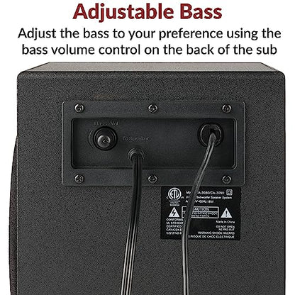 Cyber Acoustics CA-3090 2.1 Speaker System – Packaging