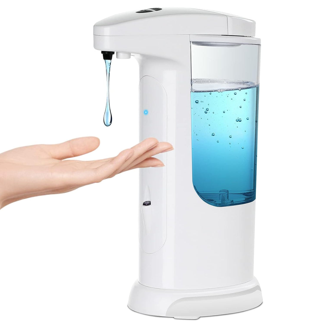 AicLuze Soap Dispenser - Automatic Touchless Liquid Kitchen Soap Dispenser with Waterproof Base, Infrared Motion Sensor Dish Liquid Hands-Free Auto Soap Dispenser