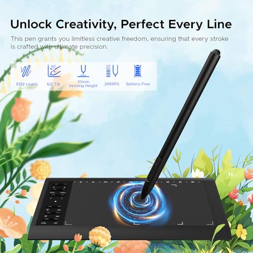 Graphic Drawing Tablet: ienRon IES1060 10x6.25 Inch Digital – Packaging