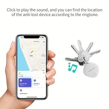 ANNNWZZD Bluetooth Tracker 2 Pack，Keys Finder and Luggage Tracker with Apple Find My (iOS Only) and Item Locator for Keys, Bags, Wallets, Anti-Lost and More