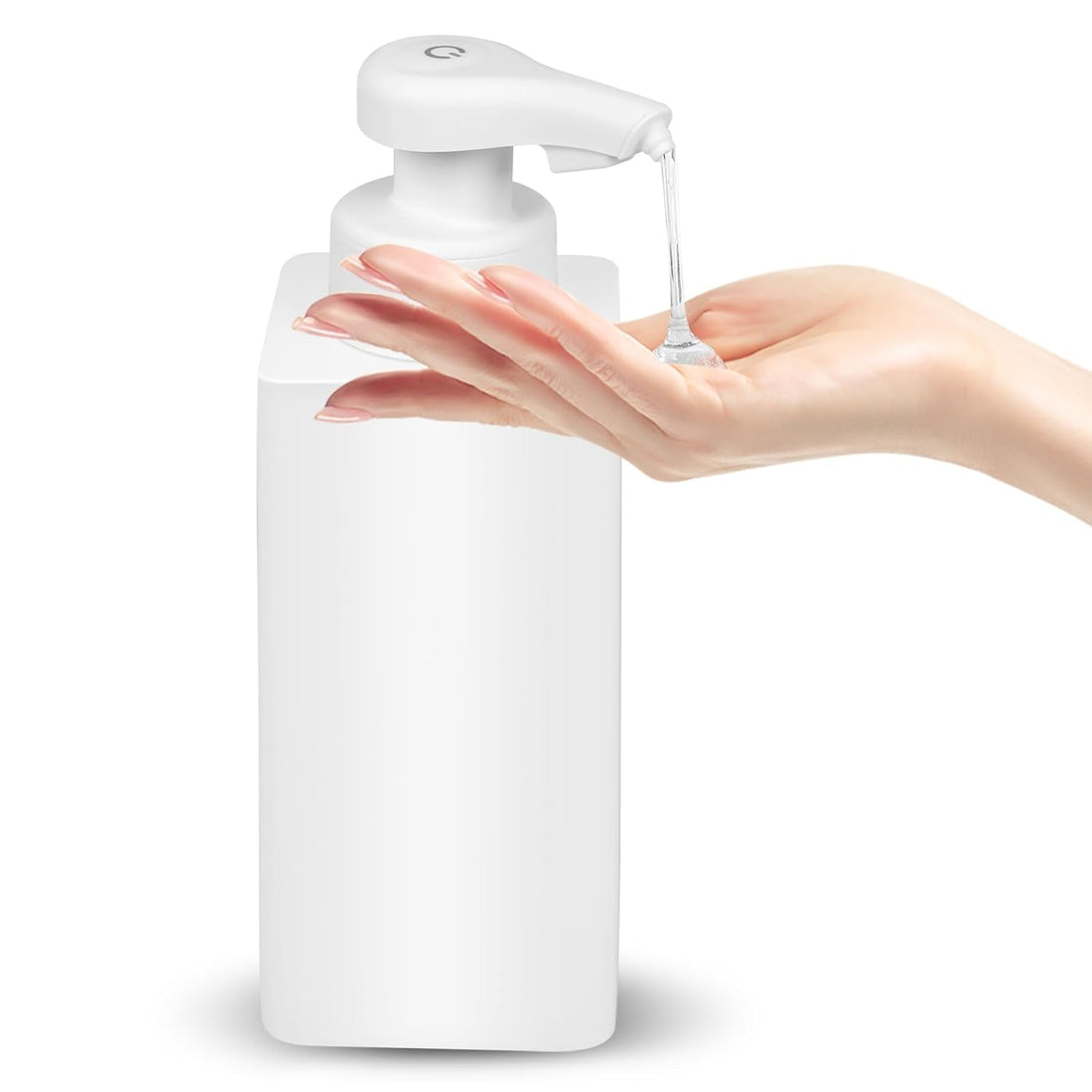 Automatic Soap Dispenser Foaming Hand Free Soap Dispenser Foam Rechargeable Soap Dispenser Touchless Soap Dispenser Smart Electric Auto Dish Soap Dispenser for Bathroom, Kitchen, Commercia White