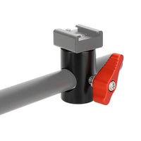 CAMVATE Light Stand Head Adapter with ARRI 3/8"-16 Thread Hole and 4 Locating Hole(Red)-3113