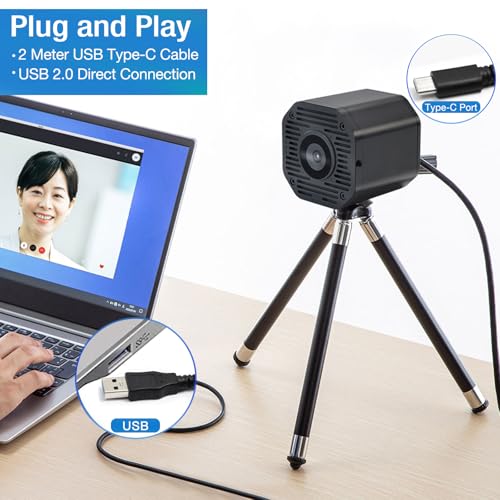 MOKOSE 4K USB Webcam: Ultra-HD 1/1.56 Sensor – Close-up Detail