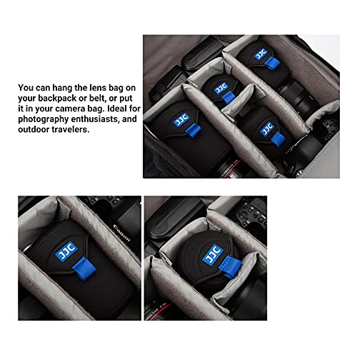 Lens 35mm: JJC Durable Mirrorless Camera Lens Pouch – Back View