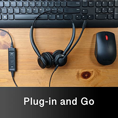 Global Teck Worldwide 504P USB Adapter for Plantronics and – Side View