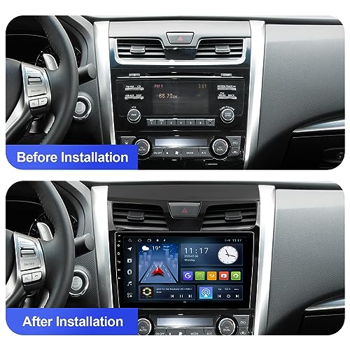 Aumume 10.1 inches Android 10 Double Din Car Stereo for – Back View