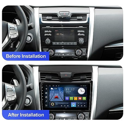 Aumume 10.1 inches Android 10 Double Din Car Stereo for – Back View