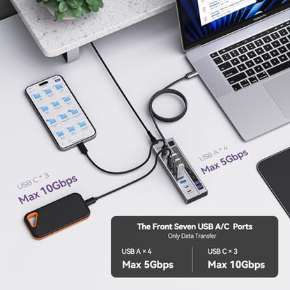 Powered Hub: Minisopuru USB C Hub 10Gbps Data Transfer – Packaging
