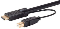 Monoprice - 136645 HDMI USB Combo Cable - 10 Feet, 4K@60Hz, High Dynamic Range (HDR) for KVM Switches - Switch Series Black