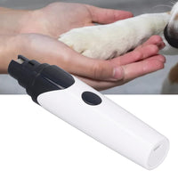 Dog Nail Grinder, Electric Pet Dog Nail Trimmer Quiet Dog Nail Clipper Rechargeable Pet Nail Clippers for Cats Dogs, White